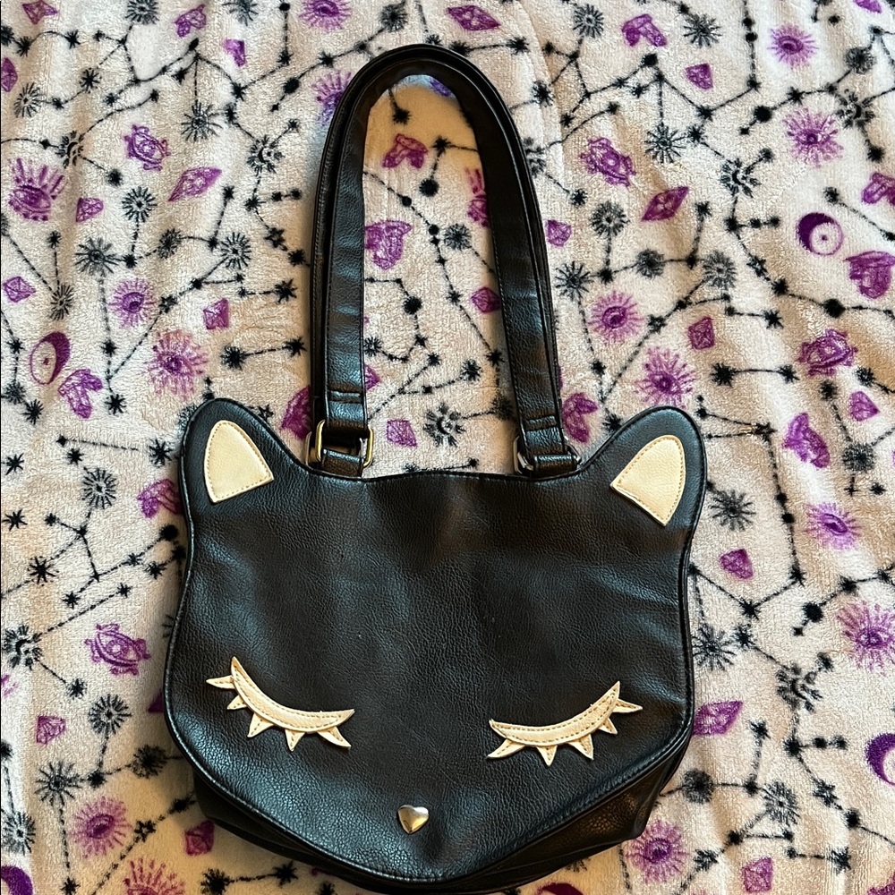 Target Black 🐈‍⬛ KITTY Cat Face EYELASHES Bag - Picture 3 of 13